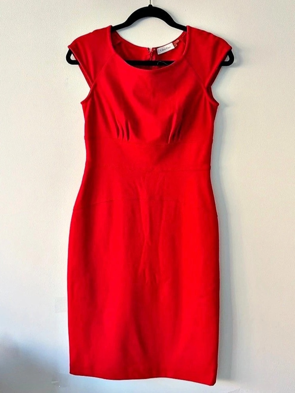 Calvin Klein Red Mini Dress Size 2 Like New
